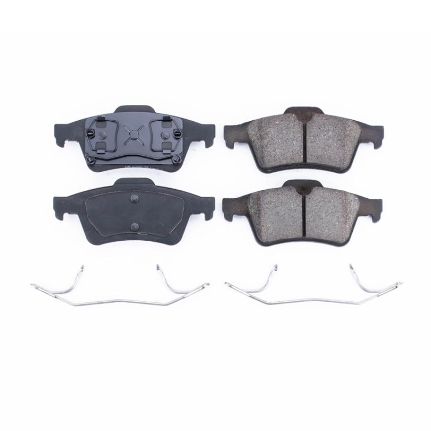PowerStop 17-973 PowerStop - Z17 Low-Dust Ceramic Brake Pads with Hardware