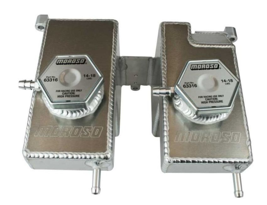 MOROSO MOR43002 Dual Tank Coolant/Turbo Intercooler Polaris RZR