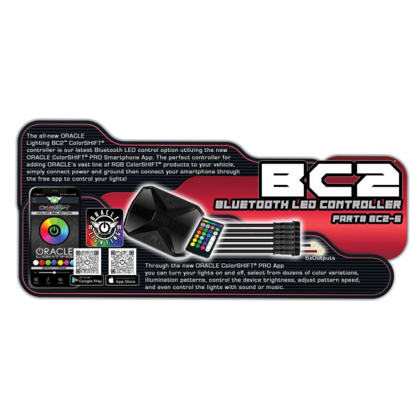 Oracle Lighting BC2-6 ORACLE Lighting BC2 Bluetooth ColorSHIFT┬о RGB LED Controller - 6 Output