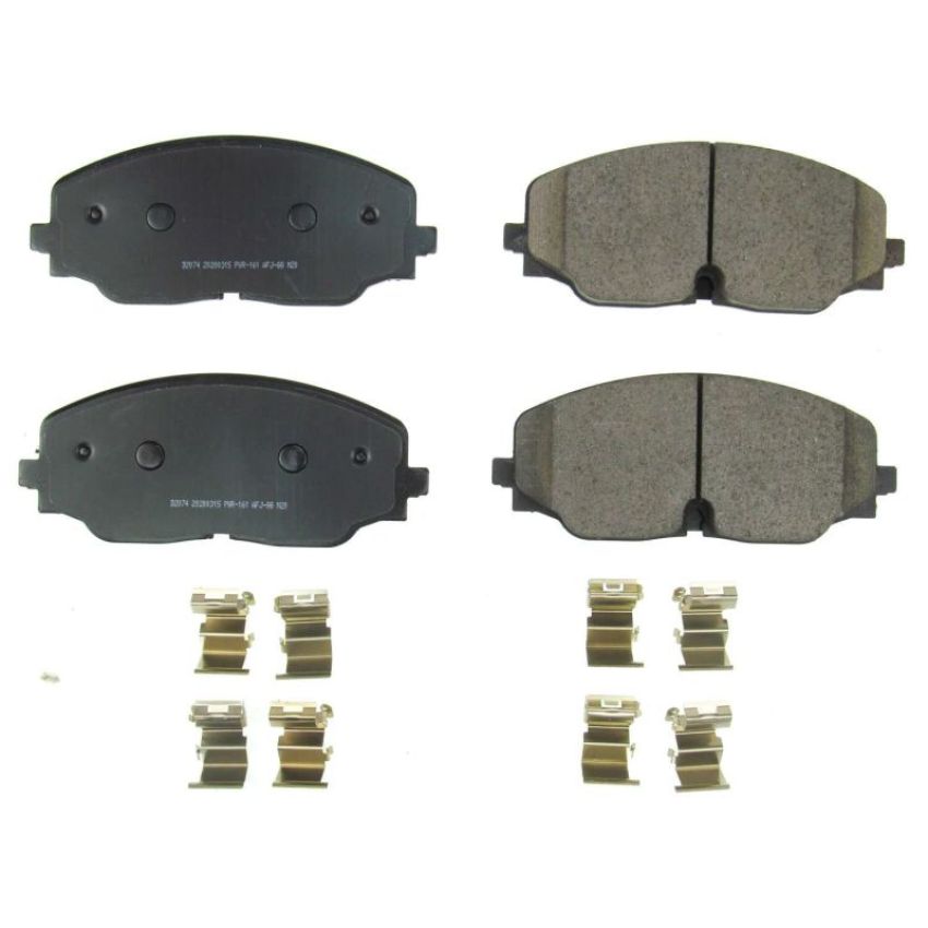 PowerStop 17-2074 PowerStop - Z17 Low-Dust Ceramic Brake Pads with Hardware
