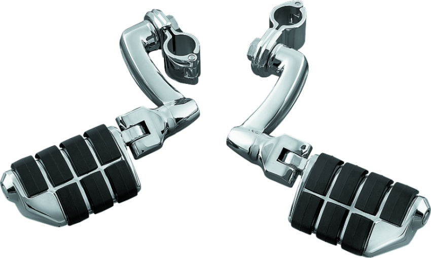 Kuryakyn 7980 Dually ISO  Pegs With 1inch Clamp Chrome (Pair)