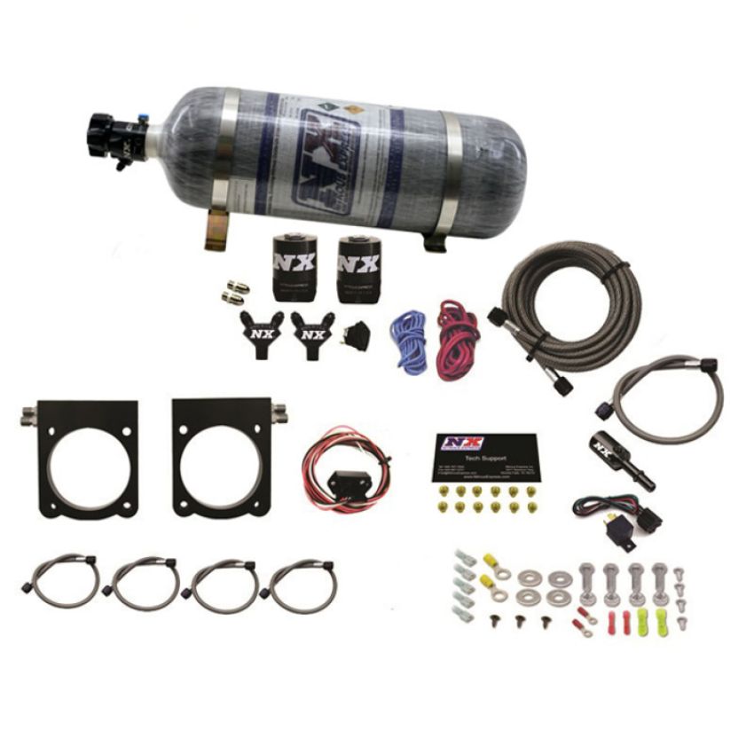 Nitrous Express 20970-12 GEN-V VIPER NITROUS PLATE SYSTEM (50-400HP) W/ 12LB BOTTLE