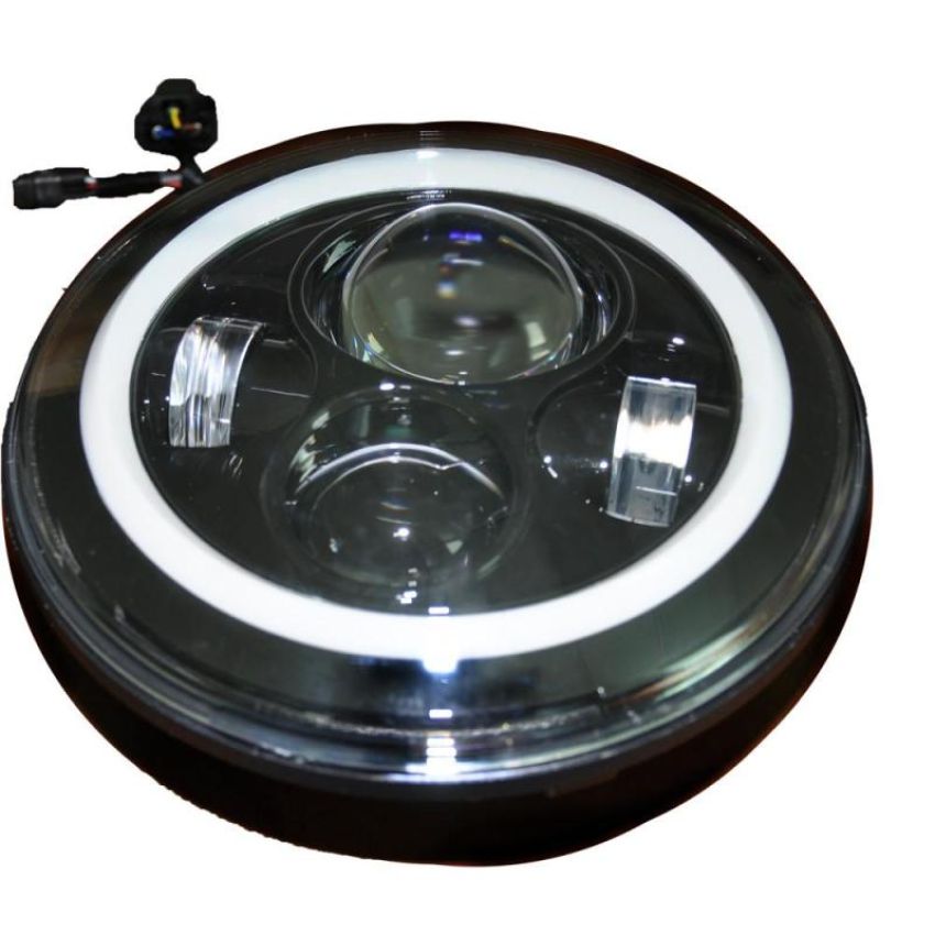 DV8 Offroad HL7JK-01 07-18 Jeep Wrangler JK LED Projector Headlights