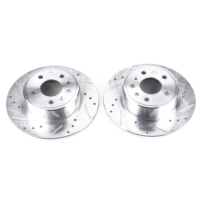 PowerStop EBR612XPR PowerStop Evolution Performance Drilled, Slotted & Plated Brake Rotor Pair
