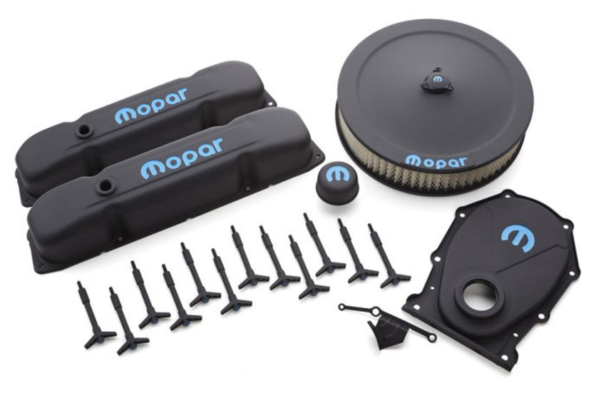 PROFORM PFM440-812 Engine Dress-Up Kit Blac k Crinkle w/Blue MOPAR