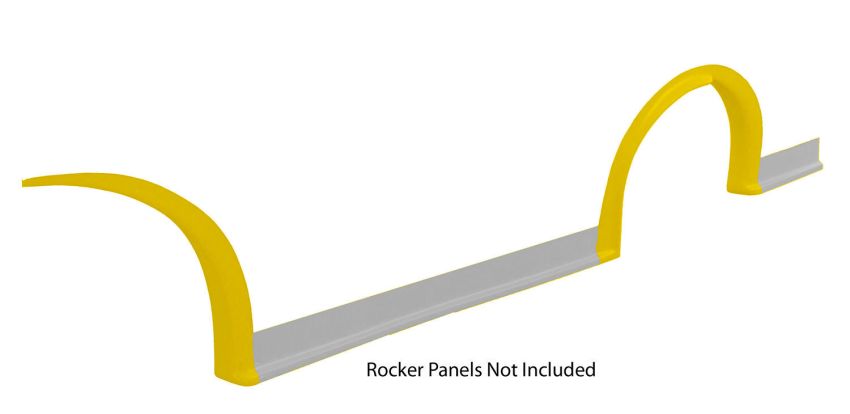 FIVESTAR FIV007-261-YL MD3 Wheel Flares Dirt Yellow Left