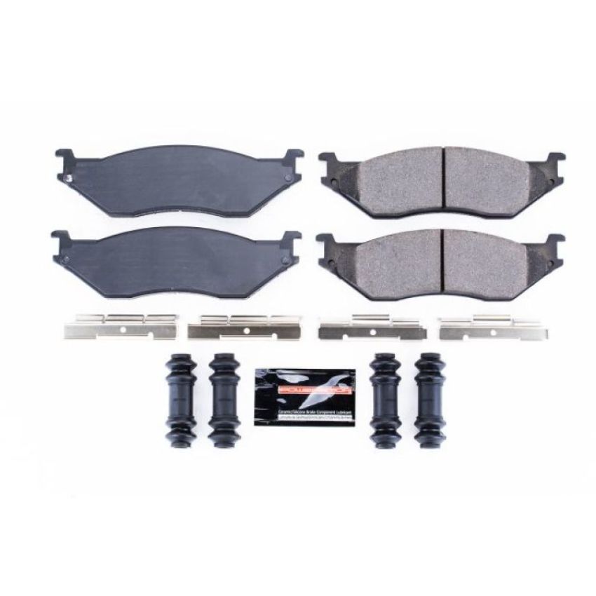 PowerStop Z23-777 PowerStop - Z23 Daily Driver Carbon-Fiber Ceramic Brake Pads with Hardware Kit