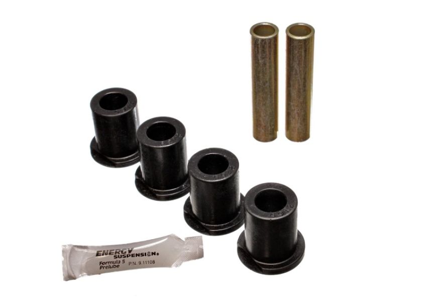 Energy Suspension 4.2144G 80-96 Ford Bronco / F150 / F250 / F350 Black Rear 4WD Frame Shackle Bushings Set