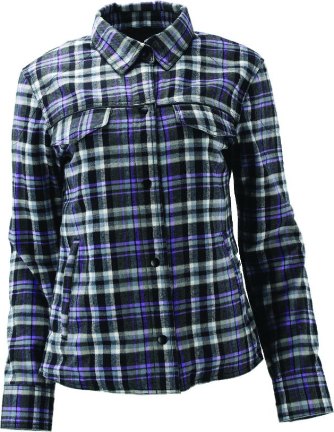 Kuryakyn 094527 Leather By River Road Cameo Flannel Moto Shirt Womens - Small