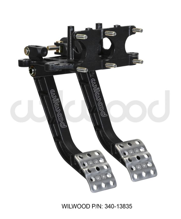 Wilwood 340-13835 Adjustable Dual Pedal - Brake / Clutch - Rev. Swing Mount - 5.1:1