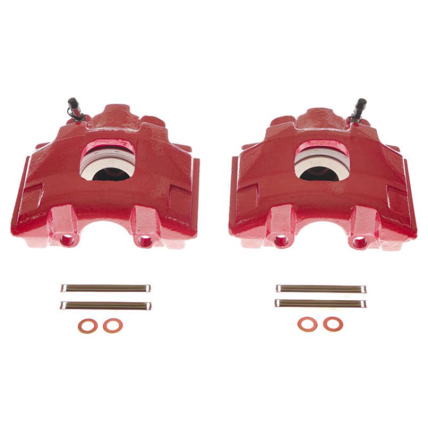 PowerStop S2114 Red Powder Coated Calipers