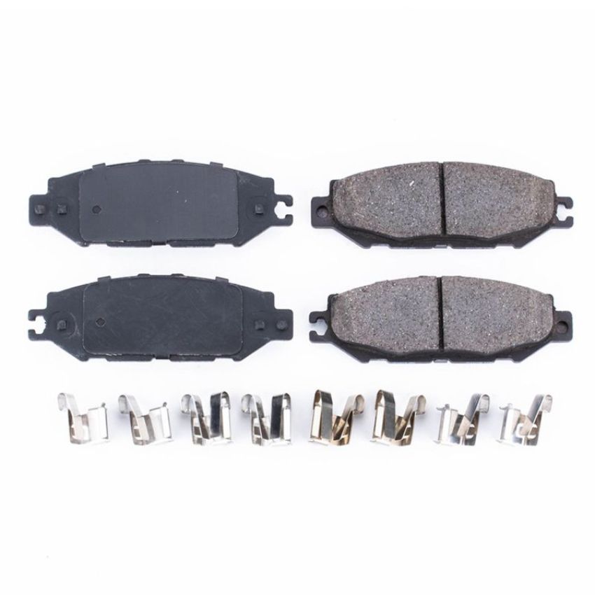 PowerStop 17-613 PowerStop - Z17 Low-Dust Ceramic Brake Pads with Hardware