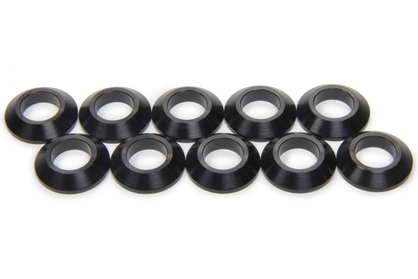 Ti22 PERFORMANCE TIP8221-10 Tapered Spacers 1/2in ID 1/4in Thick Black 10pk