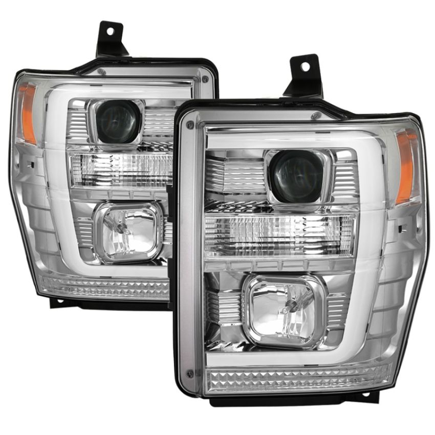 SPYDER 5086211 Projector Headlights - Version 2 - Switch Back Light Bar - Chrome