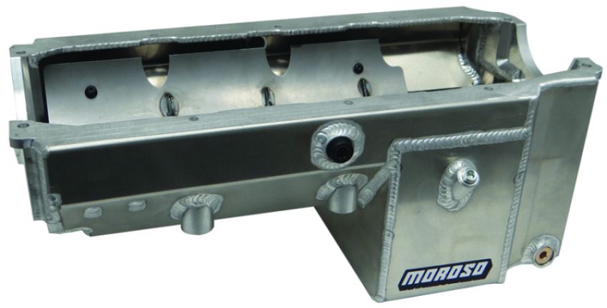 MOROSO MOR21248 SBC Alm Drag Race Oil Pan w/16an Ext Pickup