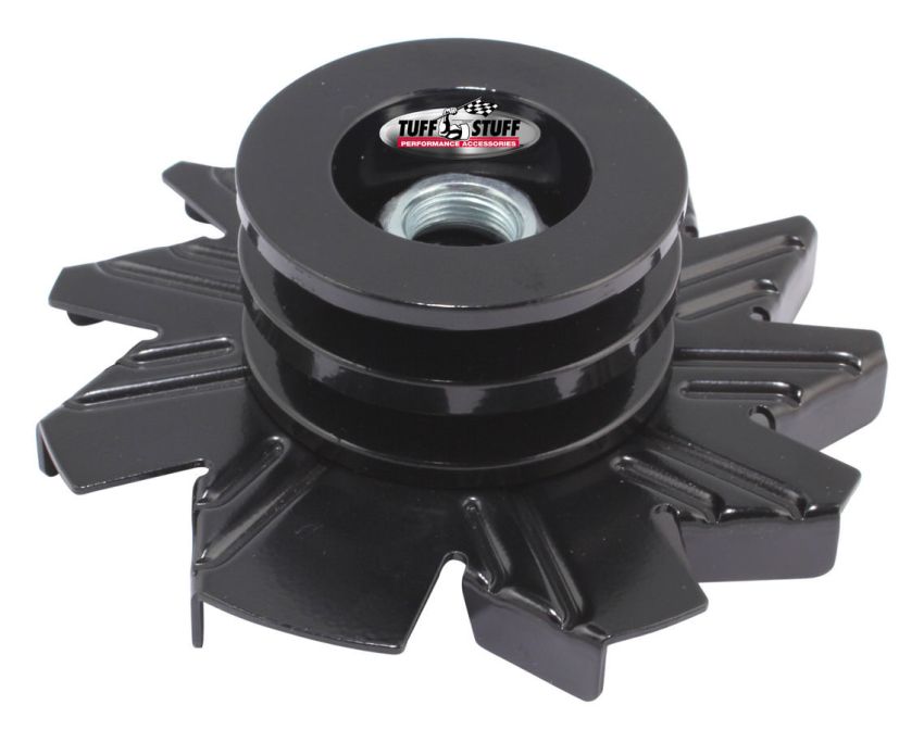 TUFF-STUFF TFS7600BB Alternator Stealth Black Fan and Pulley Combo