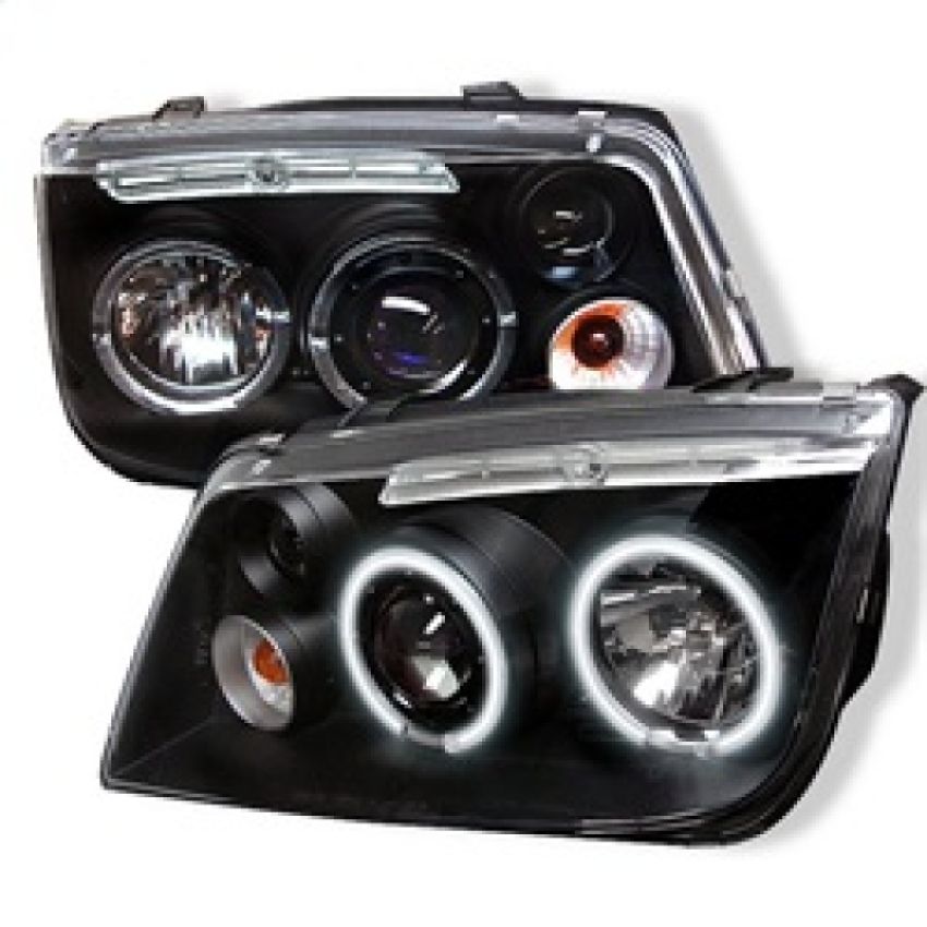 SPYDER 5012210 Projector Headlights - CCFL Halo - Black