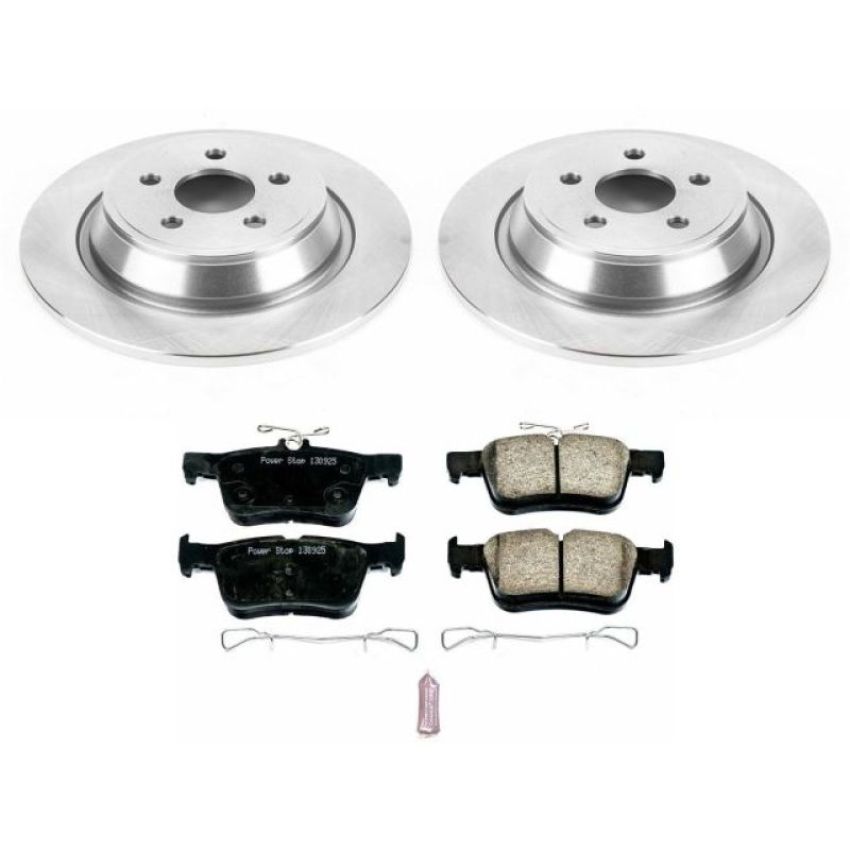 PowerStop KOE7144 OE Stock Replacement Low-Dust Ceramic Brake Pad and Rotor Kit