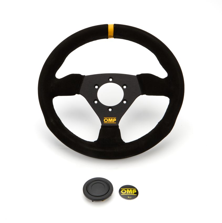OMP RACING, INC. OMPOD0-1975-071 Steering Wheel Trecento Black Suede Leather