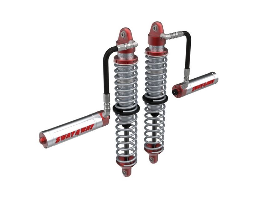 aFe Power 851-5600-02-CA Sway-A-Way 2.5 Front Coilover Kit w/ Remote Reservoir and Compression Adjust
