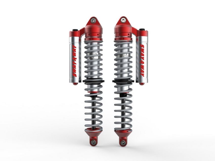 aFe Power 851-5600-03-CA Sway-A-Way 2.5 Front Coilover Kit w/ Piggyback Reservoir and Compression Adjust