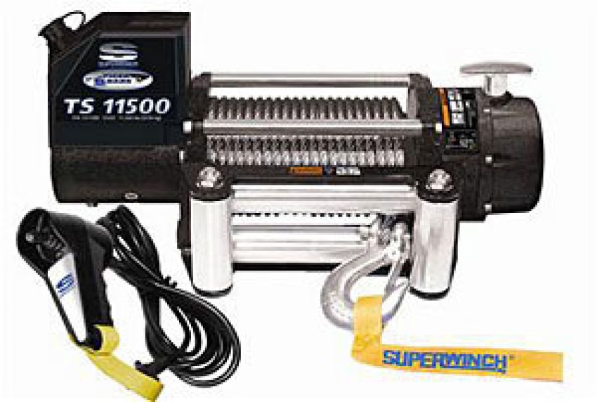 Superwinch 1511200 11500 LBS 12V DC 3/8in x 84ft Steel Rope Tiger Shark 11500 Winch