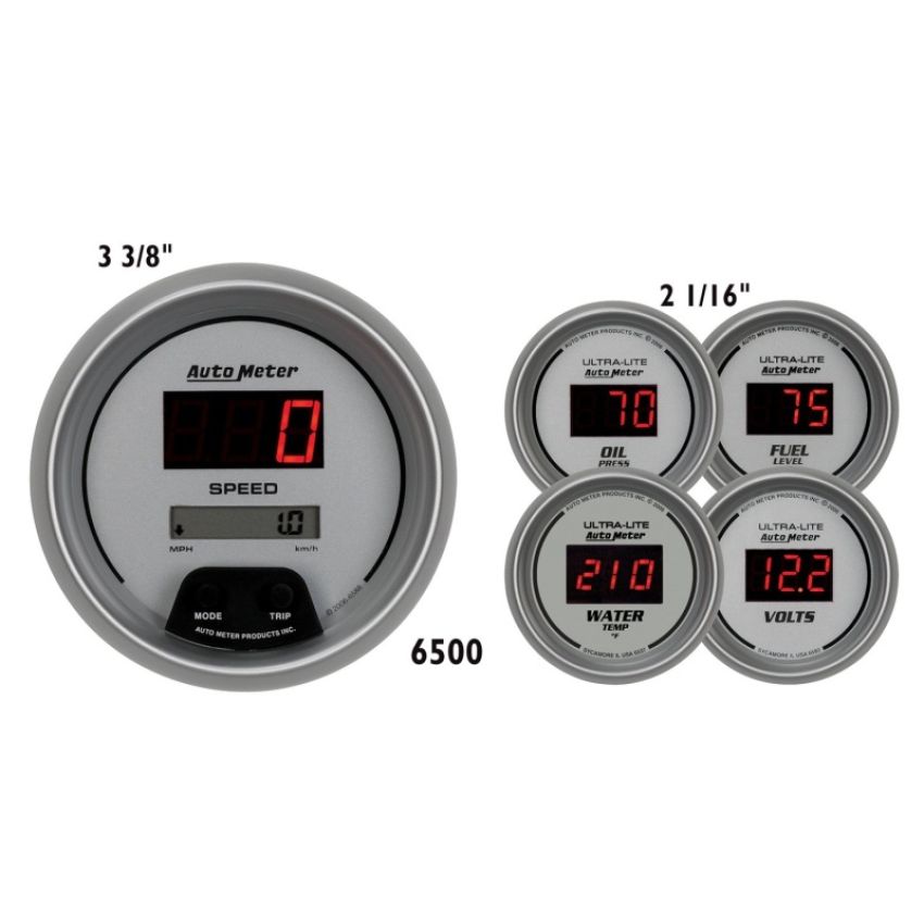 AutoMeter 6500 GAUGE KIT, 5 PC., 3 3/8