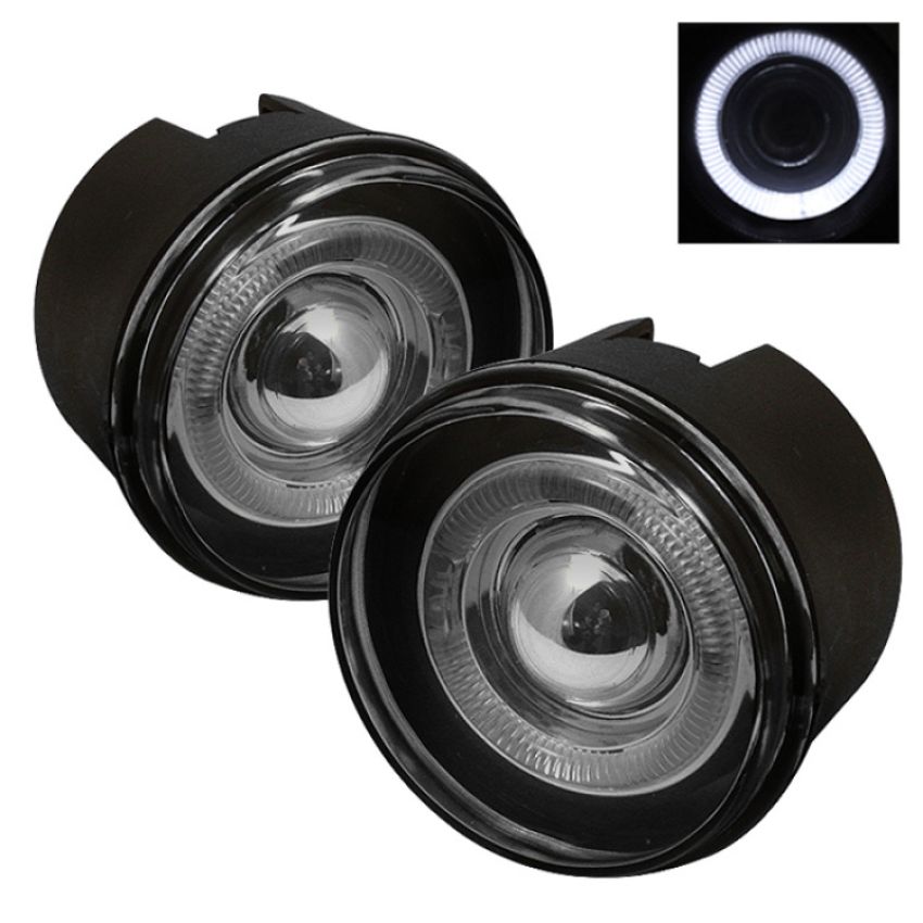 SPYDER 5021489 Halo Projector Fog Lights w/Switch - Smoke