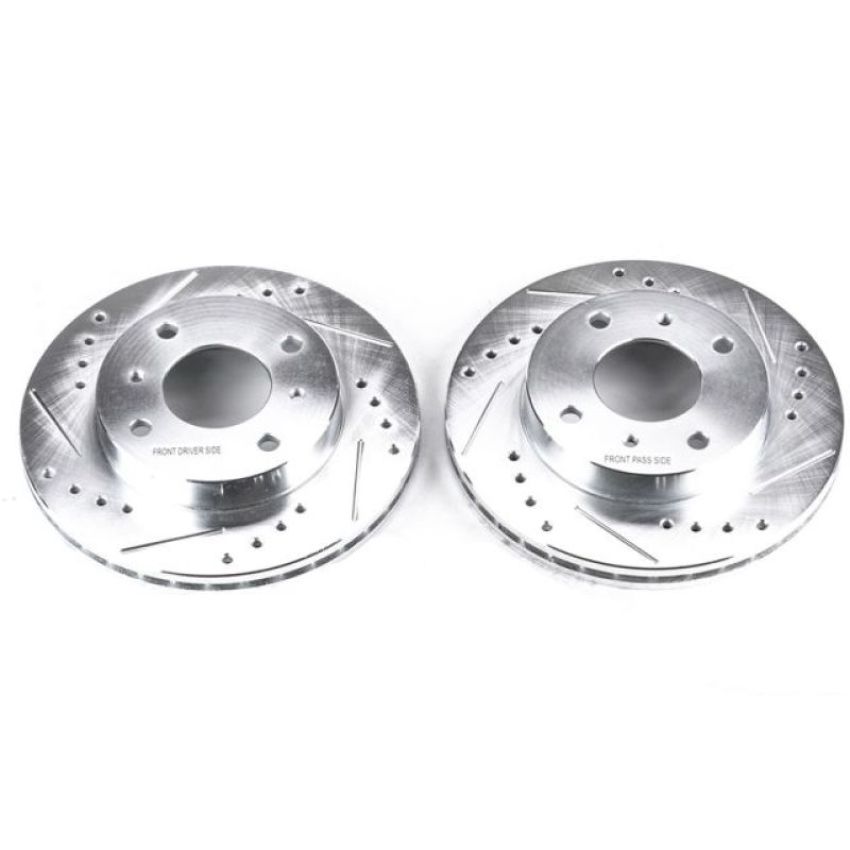PowerStop JBR503XPR PowerStop Evolution Performance Drilled, Slotted & Plated Brake Rotor Pair