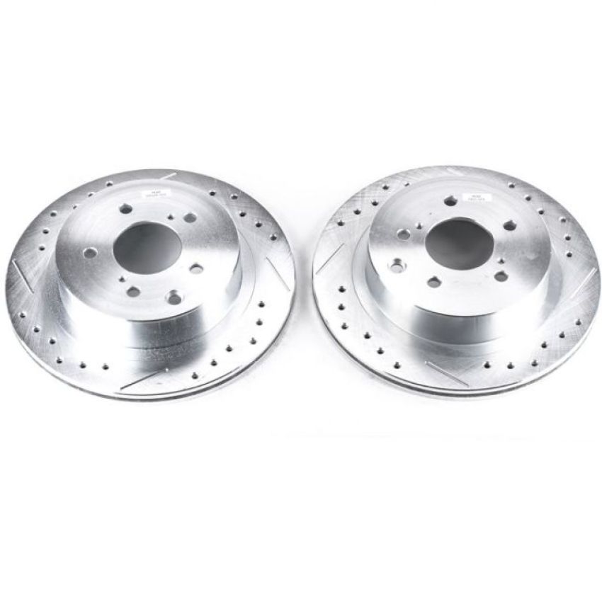 PowerStop JBR509XPR PowerStop Evolution Performance Drilled, Slotted & Plated Brake Rotor Pair
