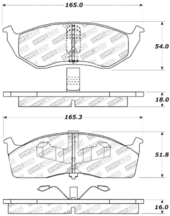 Stoptech 309.06420 Performance Brake Pads