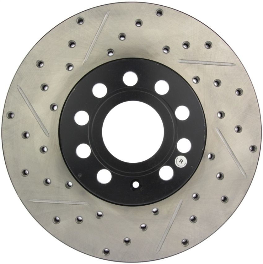 Stoptech 127.33110R Slotted & Drilled Sport Brake Rotor