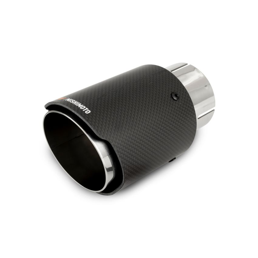 Mishimoto MMEXH-TIP-CF3P Carbon Fiber Muffler Tip 3in Inlet 4in Outlet Polished