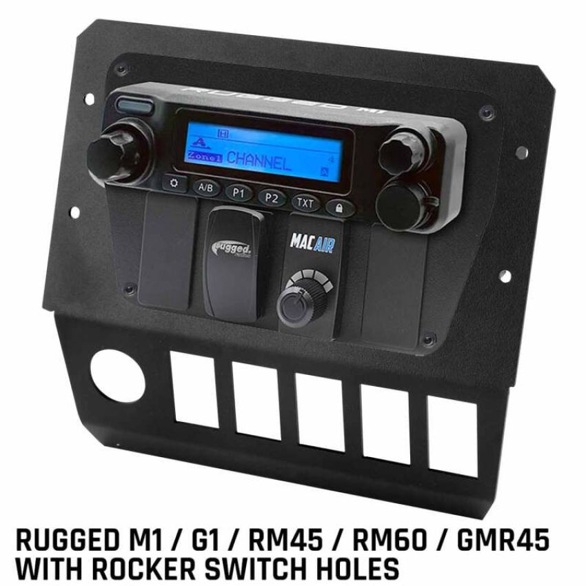 Rugged Radios MT-GEN-BR-MM-RS Polaris General Multi Mount Kit - M1/G1/RM45/RM60/GMR45 w/Switch Holes