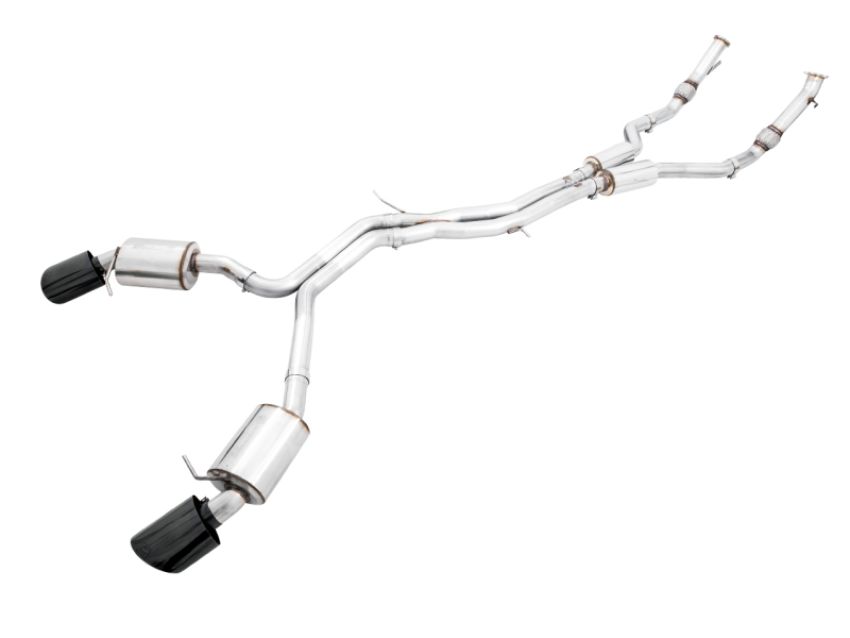 AWE Tuning 3015-33112 Audi B9 RS 5 2.9L (Res.For Performance Cat) Touring Edition Exhaust w/ Diamond Black Tips