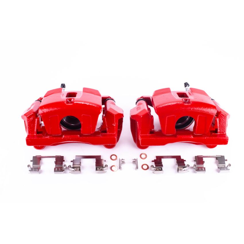PowerStop S2874 Red Powder Coated Calipers