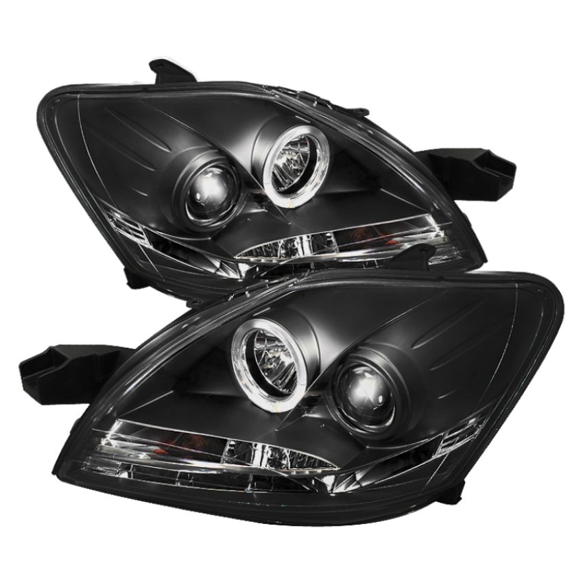 SPYDER 5038944 Projector Headlights - LED Halo - DRL - Black