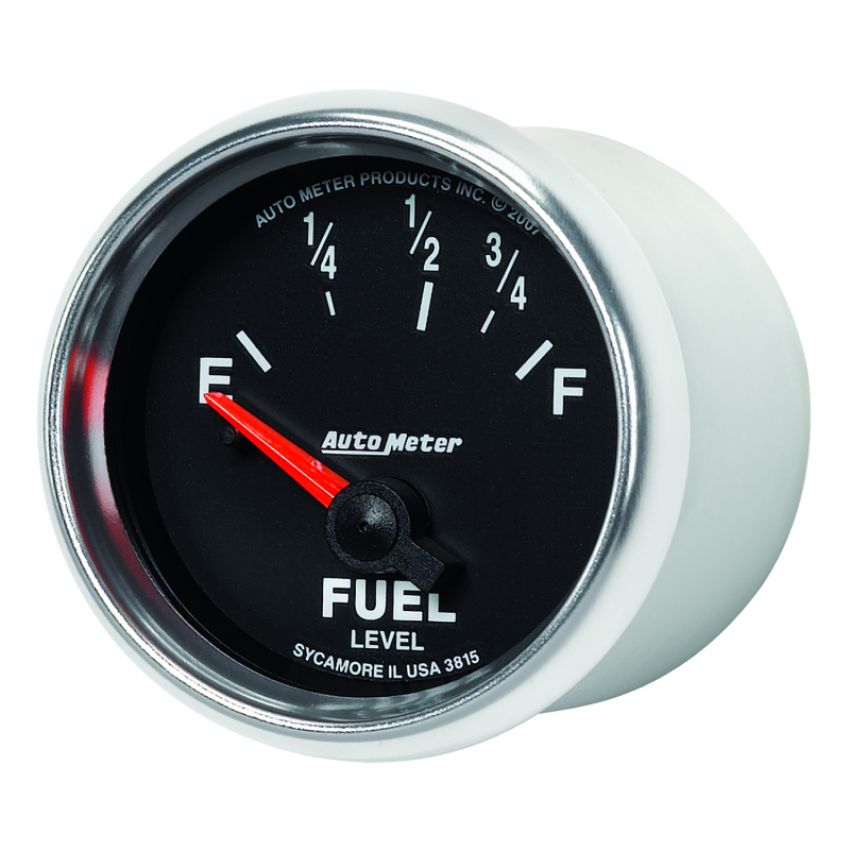 AutoMeter Gauge Fuel Level 2-1/16in. 73 Ohm(e) to 10 Ohm(f) Elec Gs