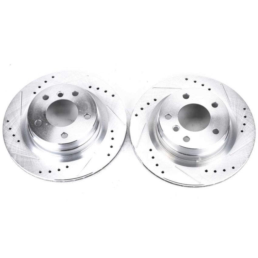 PowerStop EBR1020XPR PowerStop Evolution Performance Drilled, Slotted & Plated Brake Rotor Pair