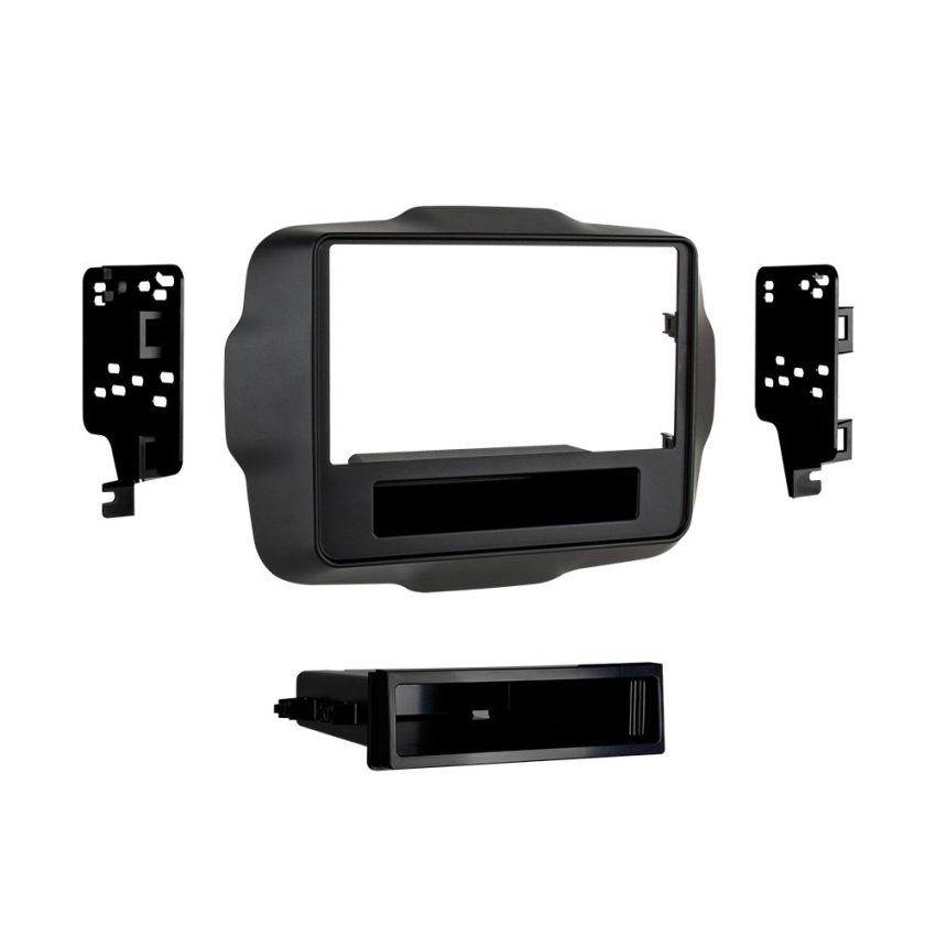Metra 99-6532B Single DIN Dash Kit for 2015 - Jeep Renegade (Black)
