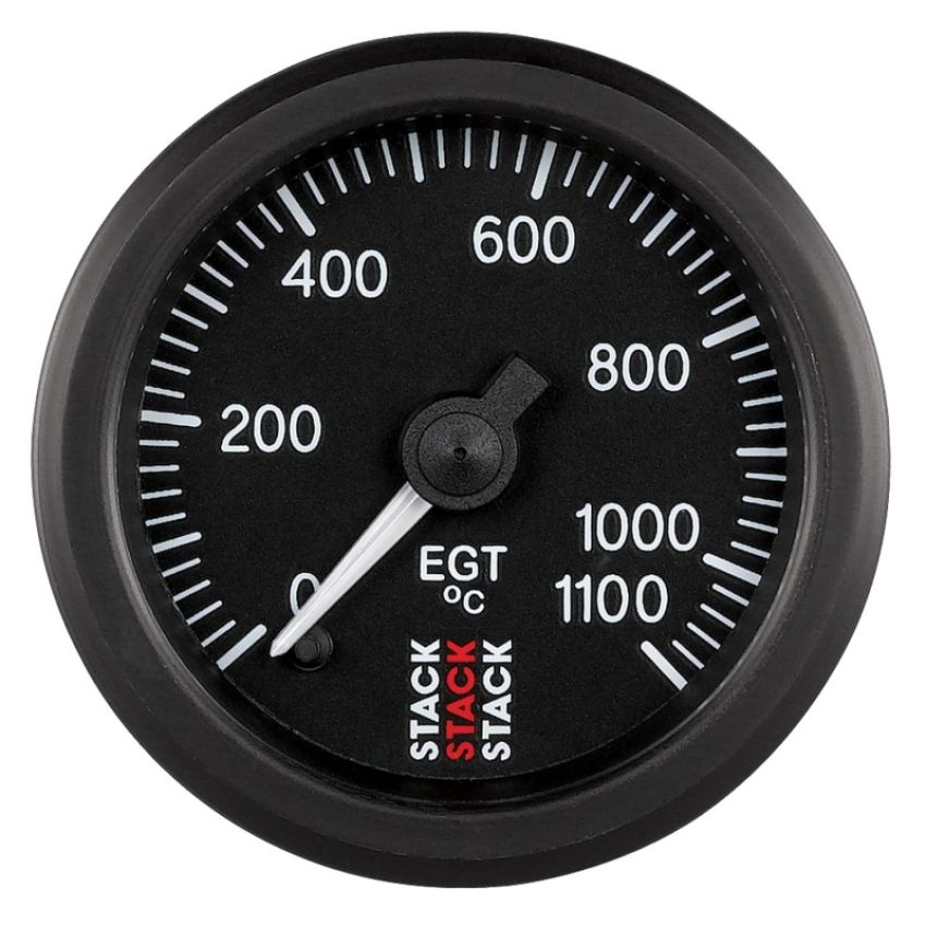 AutoMeter ST3313 Stack 52mm 0-1100 Deg C Pro Stepper Motor Exhaust Gas Temp Gauge - Black