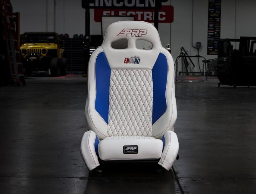 PRP Seats A9001045-201-M PRP EnduroCrawl Reclining Suspension Seat - Black/Purple Vinyl - Passenger