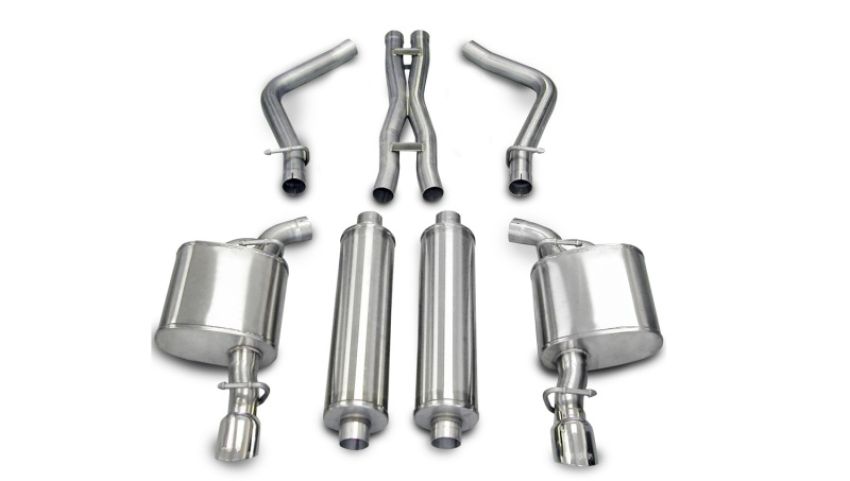 CORSA Performance 14439 Corsa 2005-2010 Dodge Charger No Towing Hitch R/T 5.7L V8 Polished Xtreme Cat-Back Exhaust