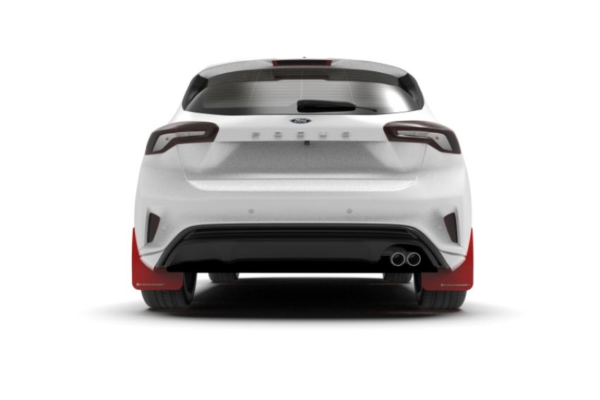 Rally Armor MF77-UR-RD/WH Red Mud Flap/White Logo