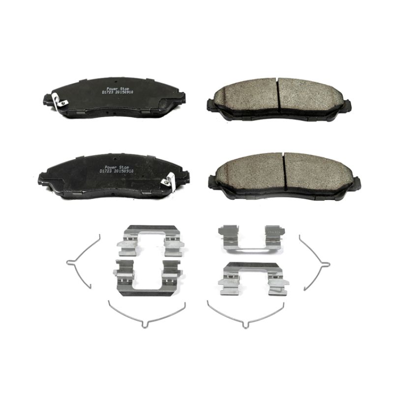 PowerStop 17-1723 PowerStop - Z17 Low-Dust Ceramic Brake Pads with Hardware