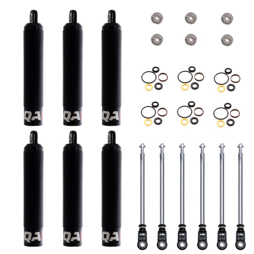 QA1 6Q5RLD-DRY-6PK 16.25 Eye-B/Eye-B V-None Dry LD Piston Shock Large Aluminum Coilover 11.38 - 6 Pack