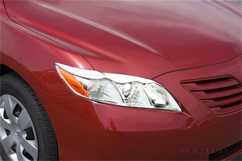 Putco 401256 07-09 Toyota Camry (eyebrow Style) Head Lamp Overlays & Rings