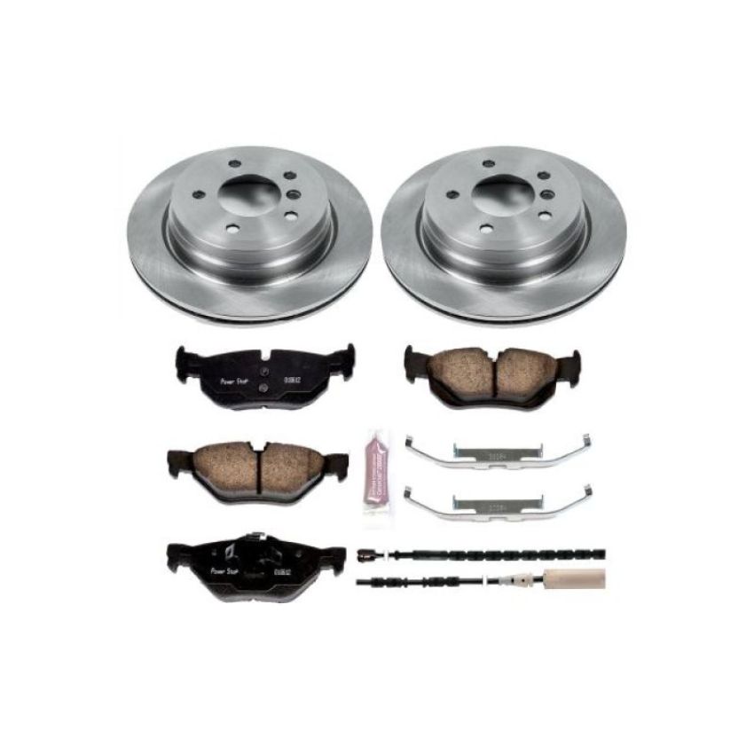 PowerStop KOE5980 OE Stock Replacement Low-Dust Ceramic Brake Pad and Rotor Kit