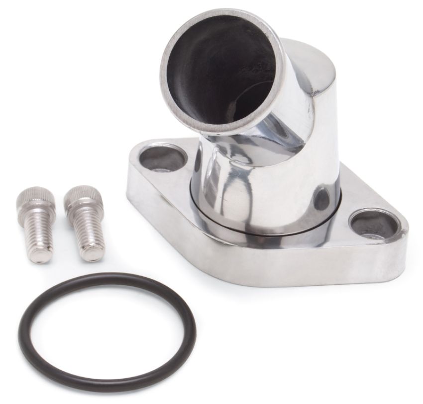 EDELBROCK EDE4817 Chevy V8 Thermostat Housing - 45 Degree