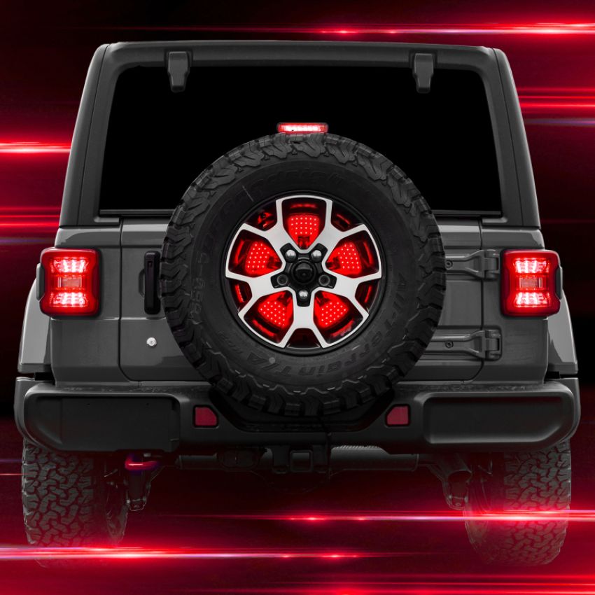 XKGLOW XK041019 XK Glow Jeep 5th Wheel Light w/ Brake, Running, Reverse and Turn Signal Lights